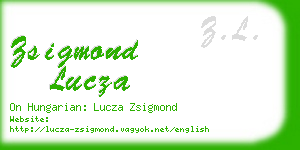 zsigmond lucza business card